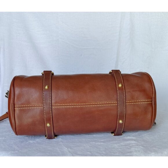 Dooney & Bourke Italian Vacchetta Leather Florentine Satchel - Picture 8 of 13